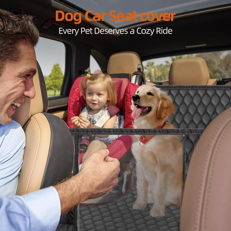Nw 11Lbs Back Seat Extender for Dogs, Dog Car Seat Cover for Backseat Hard Bottom 100% Waterproof Dog Hammock for Car Suvs Truck
