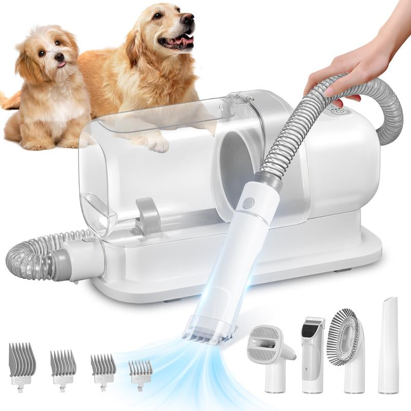 Multi-Suction Pet Grooming Kit, 2.3L, with Pet Grooming Tools for Shedding Pet Hair, New Upgrade
