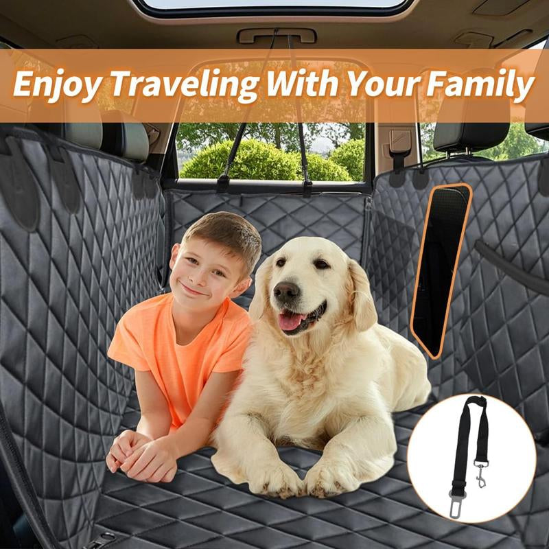 Nw 11Lbs Back Seat Extender for Dogs, Dog Car Seat Cover for Backseat Hard Bottom 100% Waterproof Dog Hammock for Car Suvs Truck