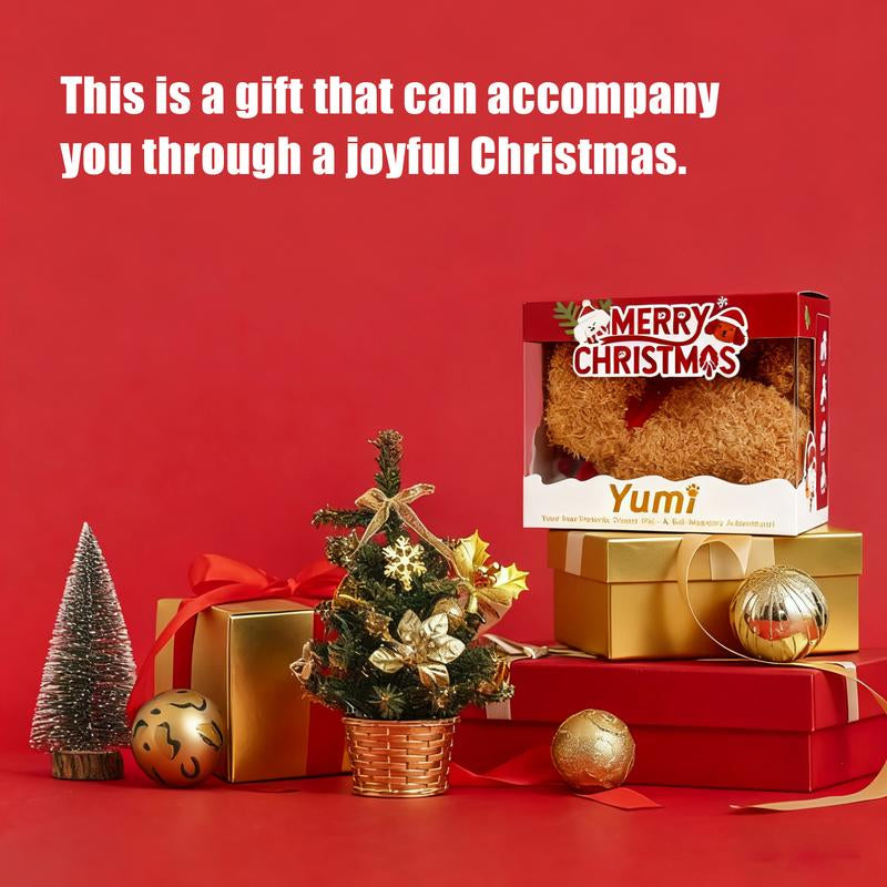 Christmas Robotic Puppy Toy – Barking, Moving, Tail-Wagging Fun!Companion Toys for Pets、Kids’ Companion Toy;Ideal for Christmas Gifts, Holiday Surprises & Family Gatherings