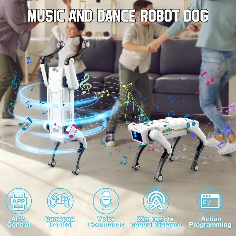 【Akeleo】Robot Dog, AI Smart Pet, Can Dance and Do Kung Fu, with App/Remote Control, Supports Motion Programming, an Ideal Gift for Children
