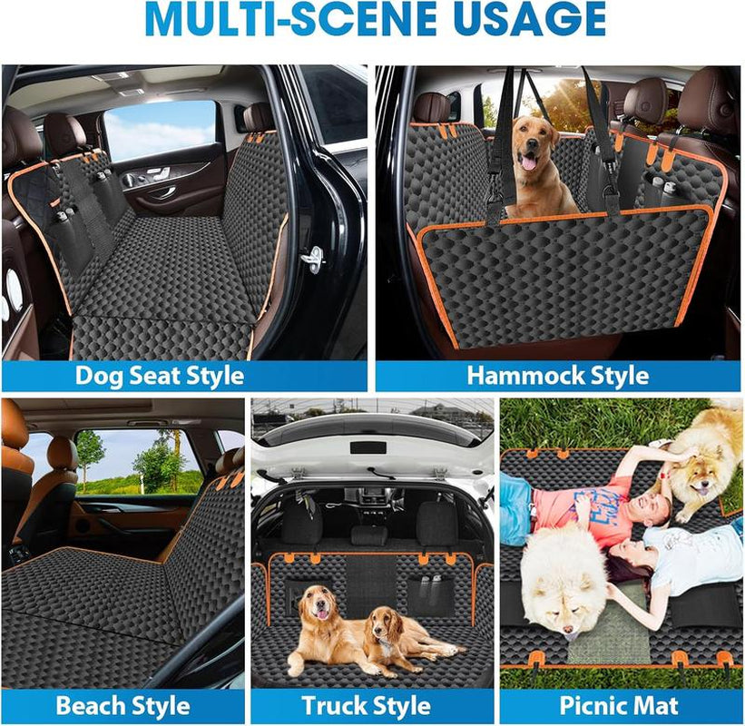 Nw 11Lbs Back Seat Extender for Dogs, Dog Car Seat Cover for Backseat Hard Bottom 100% Waterproof Dog Hammock for Car Suvs Truck