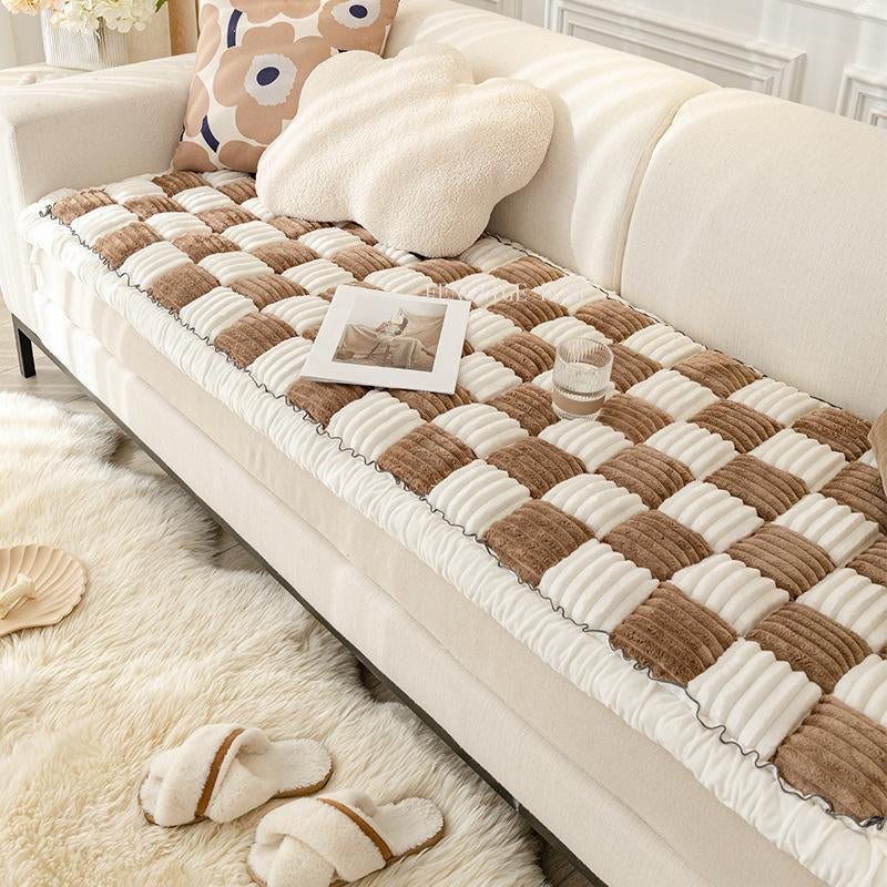 Plaid Pattern Pet Mat, Non-Slip & Soft & Comfortable Pet Sofa Mat, Pet Supplies for Indoor Use