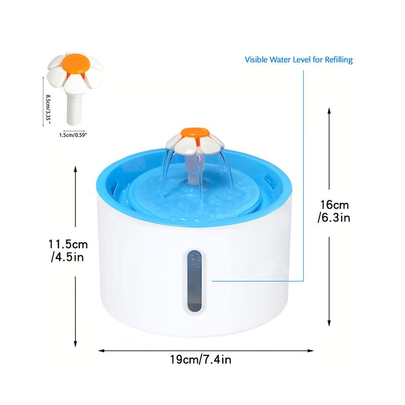 VAGAVA Springtok Pet Water Fountain, Ultra-Quiet, Automatic Pet Water Dispenser, Pet Water Bowl, Pet Accessories, Gift for Pet