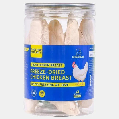 Urbanpluse Delicious Chicken Flavor Freeze-Dried Patties Dry Dog & Cat Snack, 2.83OZ Low Fat Low Allergen High Protein Natural Ingredients USA Made, Perfect for Training Topper or Snack