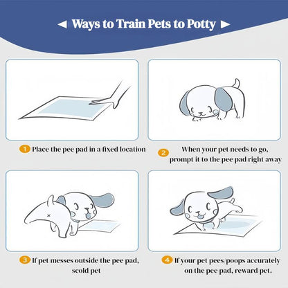 Pet Training Pads, 100Pcs Size XS Disposable Puppy Pee Pads Only Suitable for Puppies and Cats, Super Absorbent and Leak-Proof