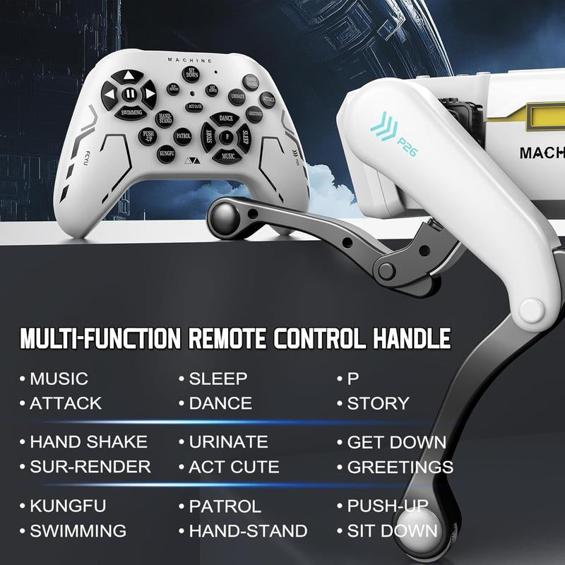 【Akeleo】Robot Dog, AI Smart Pet, Can Dance and Do Kung Fu, with App/Remote Control, Supports Motion Programming, an Ideal Gift for Children