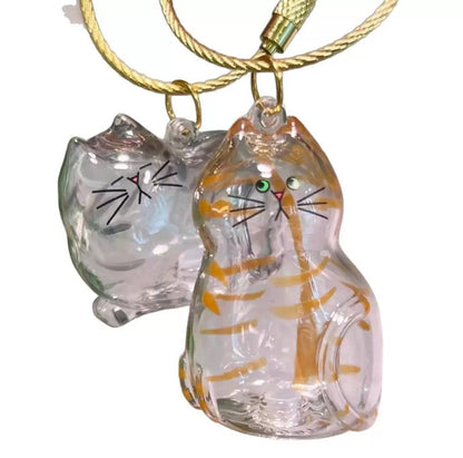 Cute Cat Fur Memory Charm – Shaped Charm for Collecting Pet Fur, Memorial Gift for Cat Lovers, Keychain or Necklace Decoration