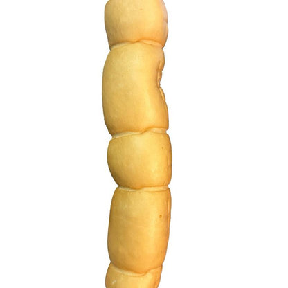10-12” Peanut Butter Collagen Cheek Rolls (3 Pack) 100% Natural and Extra-Thick - Single-Ingredient - Long-Lasting for Big Dogs and Aggressive Chewers