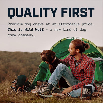 Wild Wolf Beef Collagen Variety Pack (10 Pack) 100% Natural Dog Chew Treats - Loaded with Nutrients - No Additives or Unhealthy Chemicals