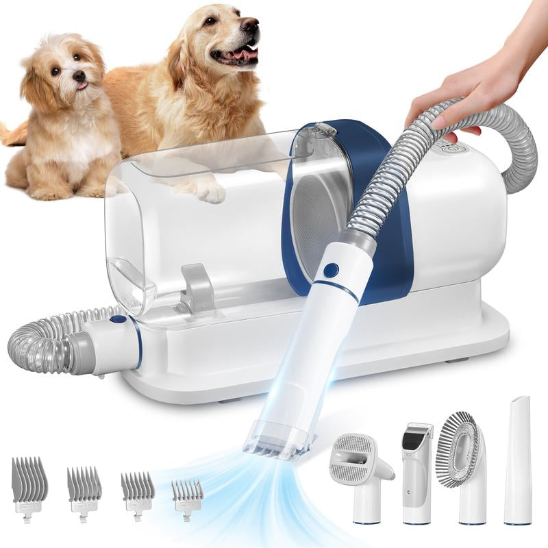 Multi-Suction Pet Grooming Kit, 2.3L, with Pet Grooming Tools for Shedding Pet Hair, New Upgrade