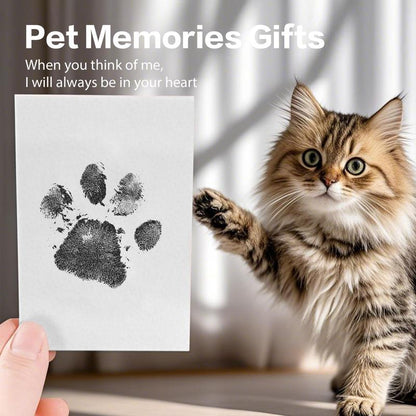 Pet Paw Printing Frame Kit - Personalized Memorial Picture Frame with Ink Customization Tool, Interactive Dog Toy & Keepsake for Dogs