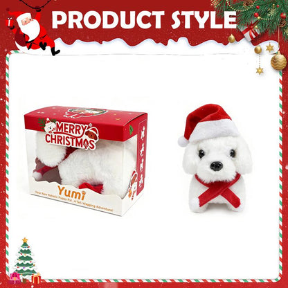 Christmas Robotic Puppy Toy – Barking, Moving, Tail-Wagging Fun!Companion Toys for Pets、Kids’ Companion Toy；Ideal for Christmas Gifts, Holiday Surprises & Family Gatherings