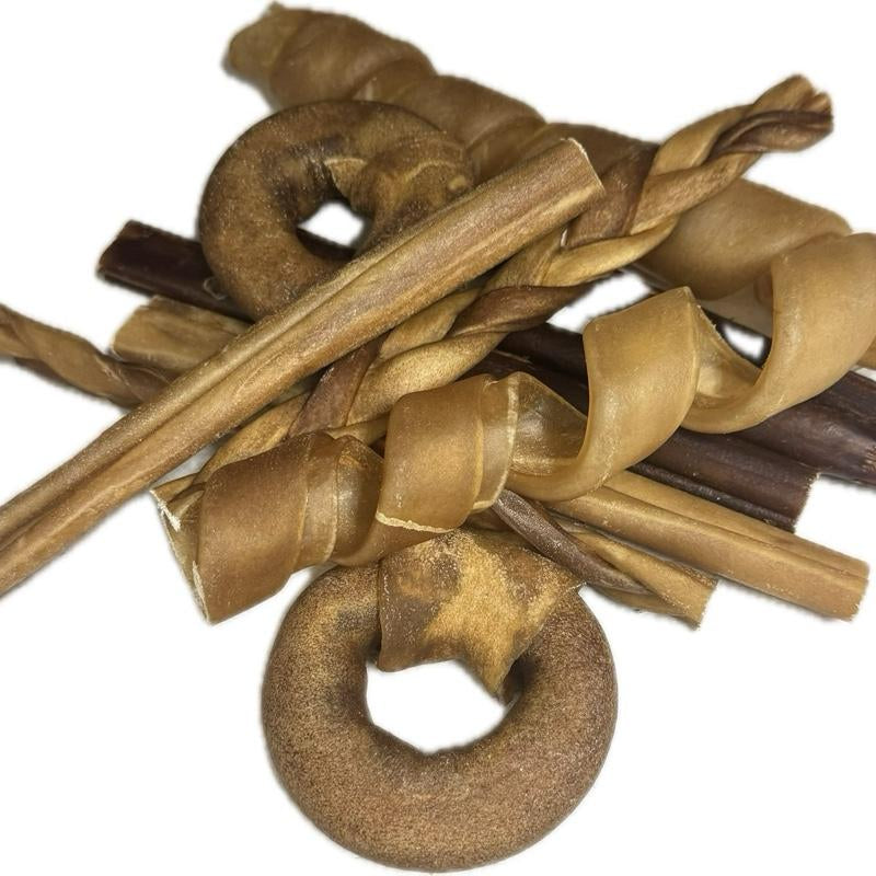 Wild Wolf Beef Collagen Variety Pack (10 Pack) 100% Natural Dog Chew Treats - Loaded with Nutrients - No Additives or Unhealthy Chemicals