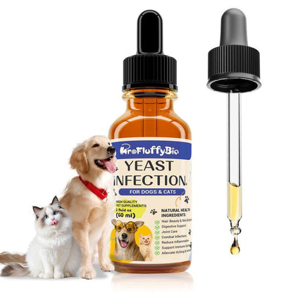 Probiology Natural Dog Yeast Infection Treatment - Itchy Skin & Ear Relief, Reduces Inflammation & Irritation, Soothes Allergy Symptoms - Herbal Supplement Drops for Dogs' Healthy Itch Relief (2 Oz)