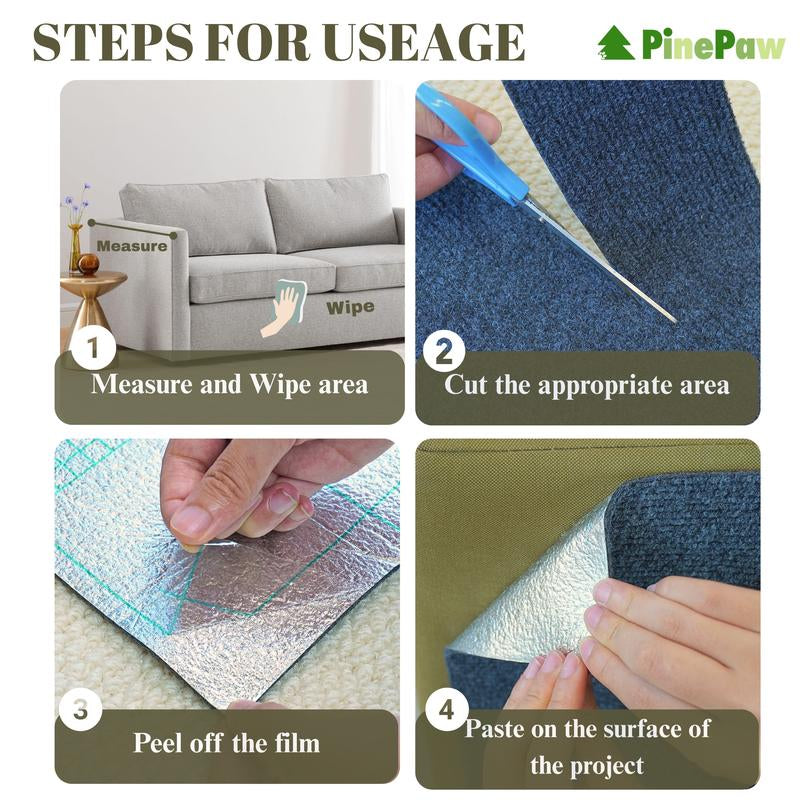 Cat Scratching Patches, Cat Scratcher Pads, Cuttable Wall Mounted Cat Scracher Mats, Protective Mat for Indoor Furniture, Pet Supplies, Wear-Resistant and Scratch Resistant