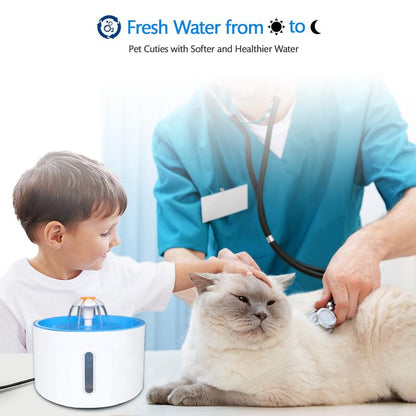 VAGAVA Springtok Pet Water Fountain, Ultra-Quiet, Automatic Pet Water Dispenser, Pet Water Bowl, Pet Accessories, Gift for Pet