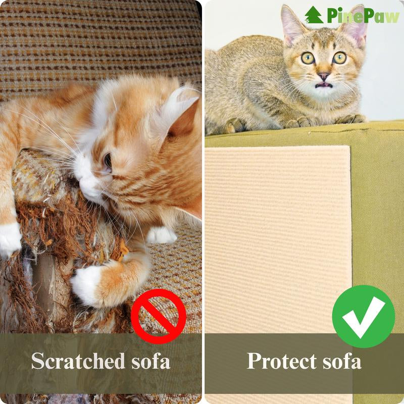 Cat Scratching Patches, Cat Scratcher Pads, Cuttable Wall Mounted Cat Scracher Mats, Protective Mat for Indoor Furniture, Pet Supplies, Wear-Resistant and Scratch Resistant