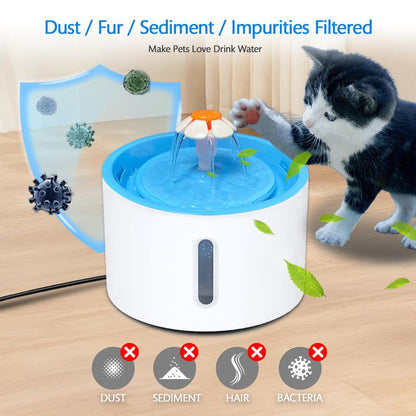 VAGAVA Springtok Pet Water Fountain, Ultra-Quiet, Automatic Pet Water Dispenser, Pet Water Bowl, Pet Accessories, Gift for Pet