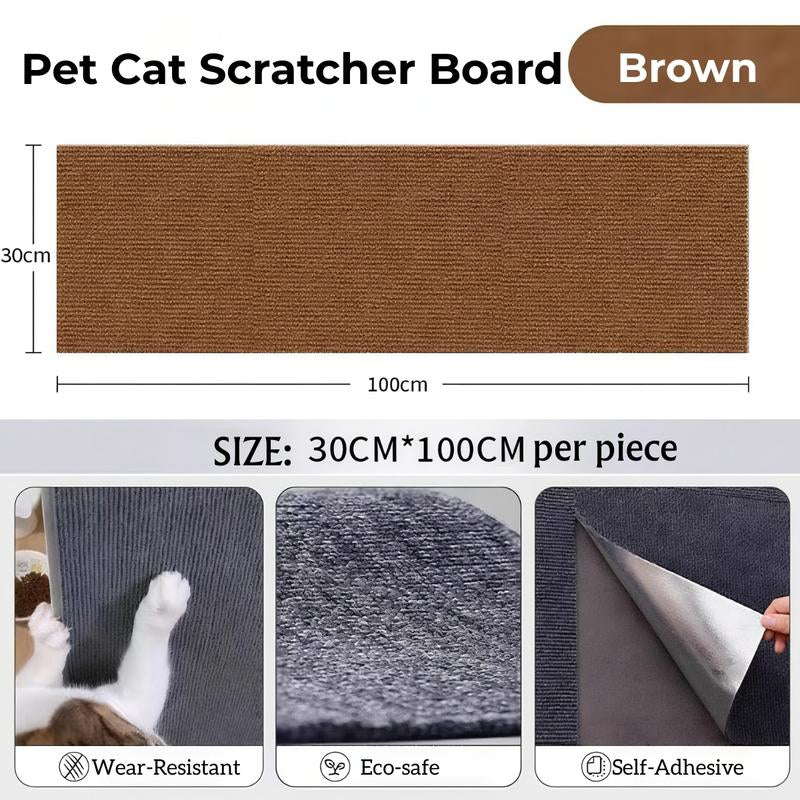 Cat Scratching Patches, Cat Scratcher Pads, Cuttable Wall Mounted Cat Scracher Mats, Protective Mat for Indoor Furniture, Pet Supplies, Wear-Resistant and Scratch Resistant