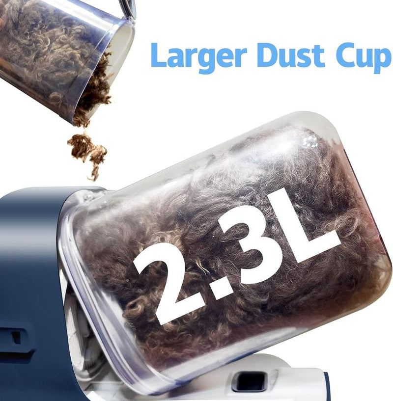 Multi-Suction Pet Grooming Kit, 2.3L, with Pet Grooming Tools for Shedding Pet Hair, New Upgrade