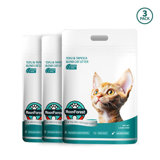 16.5Lb Tofu Cat Litter, Kitty Litter,Flushable Cat Litter,Odor Control Quick Clumping Low Dus,Suitable for Automatic Litter Boxest