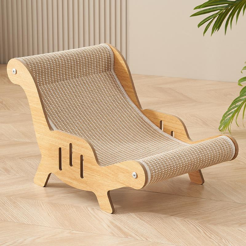 Durable Cat Scratching Post, Sisal Material, Anti-Slip Base, Pet Toy & Bed, Self-Cleaning Kitty Lounge Chair, Ideal Gift for Cats
