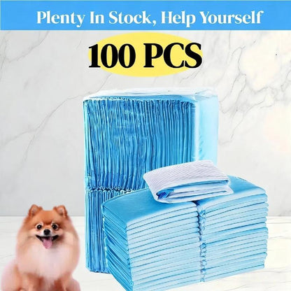 Pet Training Pads, 100Pcs Size XS Disposable Puppy Pee Pads Only Suitable for Puppies and Cats, Super Absorbent and Leak-Proof