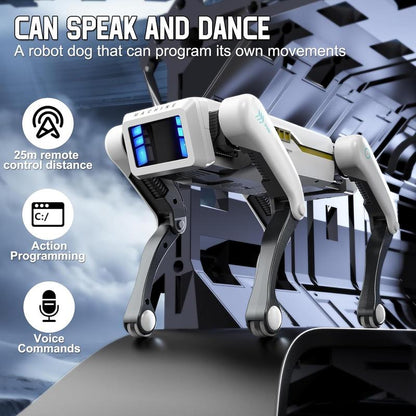 【Akeleo】Robot Dog, AI Smart Pet, Can Dance and Do Kung Fu, with App/Remote Control, Supports Motion Programming, an Ideal Gift for Children
